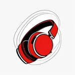 red over-ear headphones image